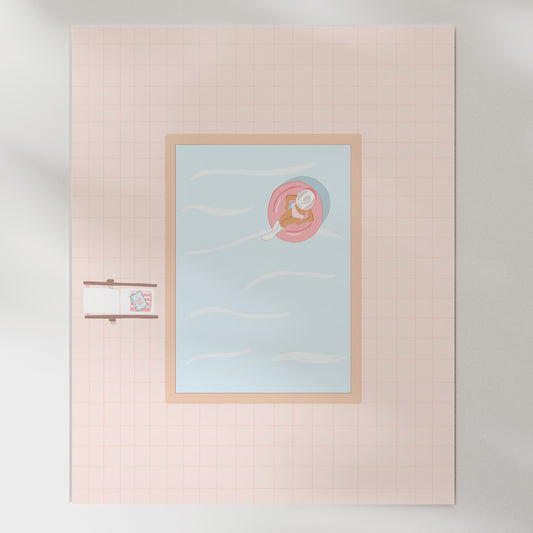 Cowgirl Pool Day Print
